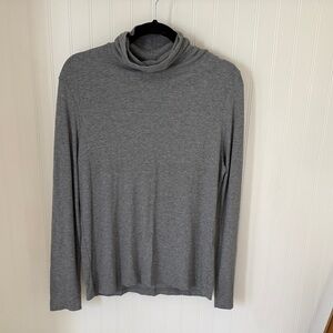White Stag Gray Ribbed Turtleneck